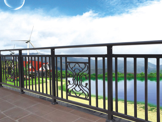 锌钢阳台护栏组装阳台护栏生产厂家 广科锌钢护栏阳台护栏