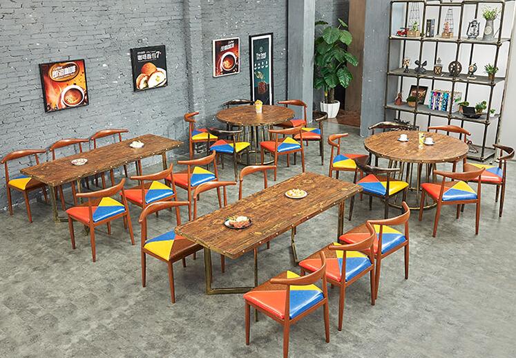 天津市原生态实木桌椅厂家天津饭店餐馆咖啡店原生态实木桌椅家具设计订制 原生态实木桌椅