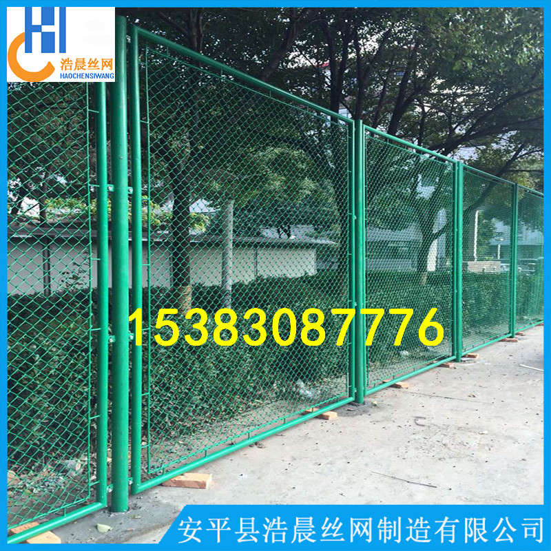 潜江网球场围栏网生产厂家并安装 潜江篮球场6米高组装式防护网图片