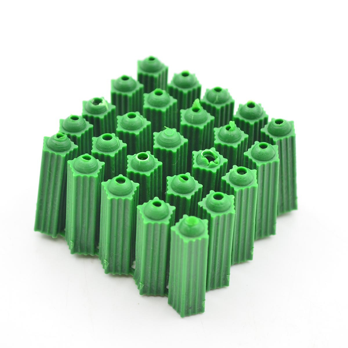 绿色塑料膨胀管 6厘米8mm连体绿色塑料膨胀管塑料胀塞 膨胀胶粒膨胀胶塞M6/M8厘