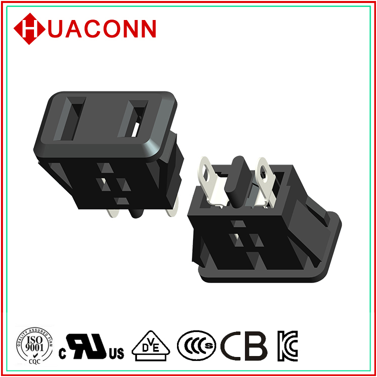 UL认证美式座 AC插座 电源插  输出插座 美式二孔插座 安规插座