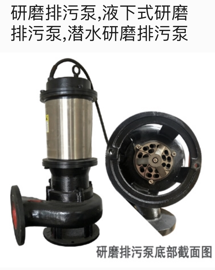 上海凯太厂家直销WQG研磨排污泵图片