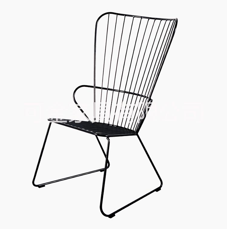 金属铁线高背椅铁线椅 花园休闲椅 电镀烤漆的休闲铁线椅 户外金属椅 金属铁线休闲高背椅图片
