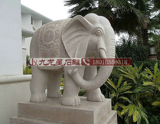 石材大象、花岗岩大象石雕大象现货