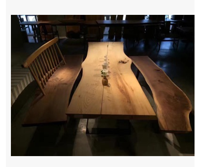松木大板桌 个性工业风大板桌