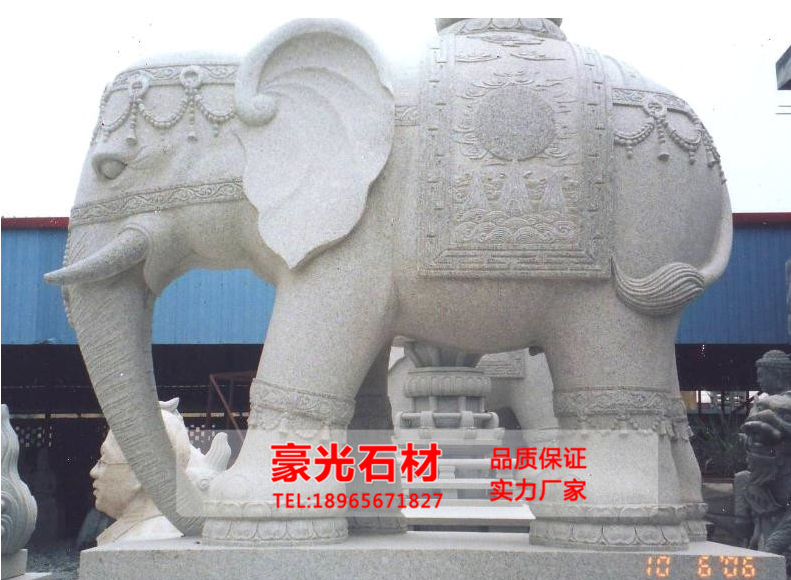 大象石兽厂家福建惠安石雕动物 花岗岩大象石雕 大象动物石雕动物雕刻 大象石兽