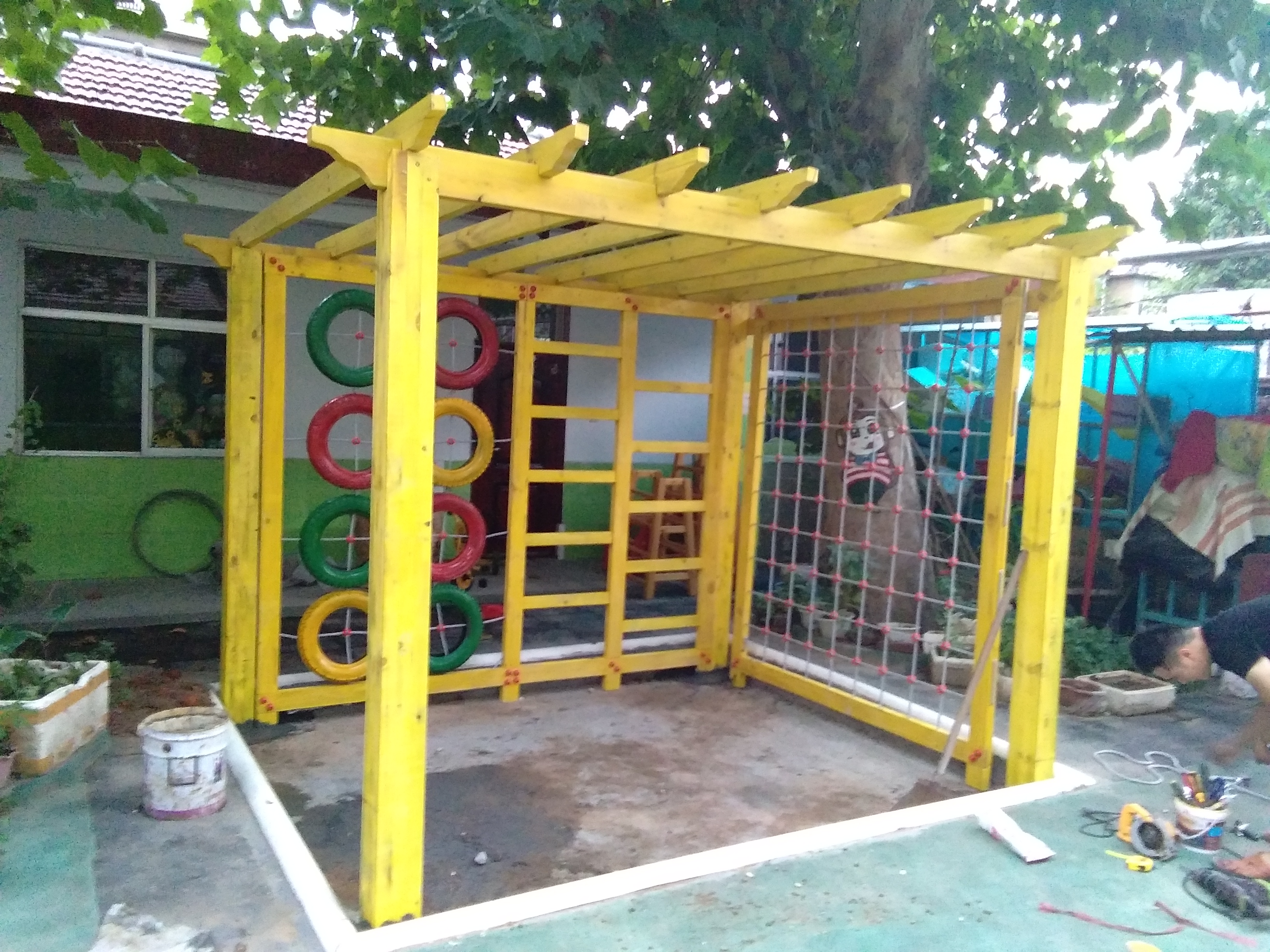 山东艺贝玩具 儿童积木 幼儿园玩具 攀爬组合 专业幼儿园户外实木玩具厂家