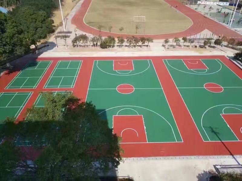 南海篮球场地坪漆，禅城丙烯酸球场施工，顺德网球场表面刷漆厂家