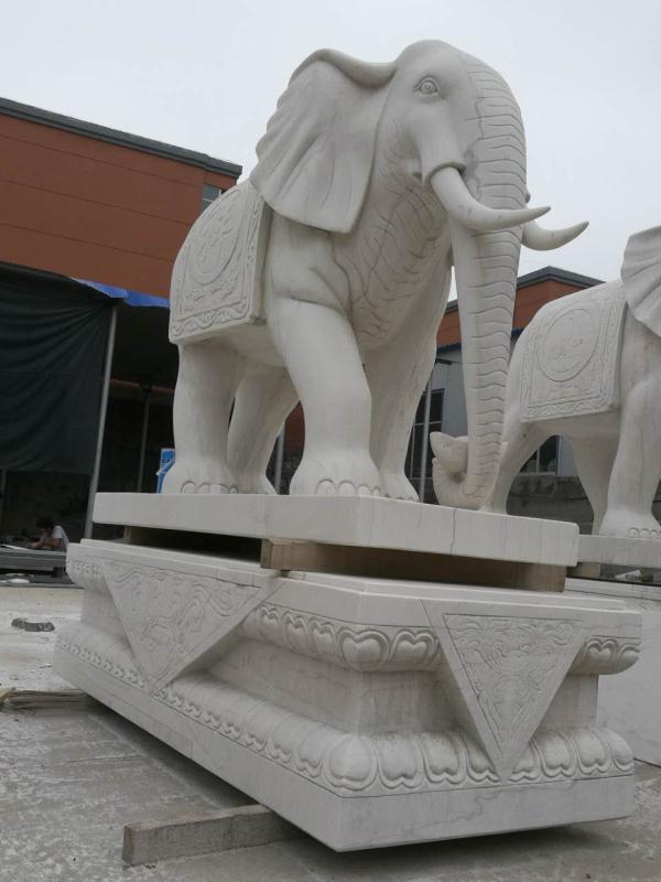 汉白玉大象便宜出售石雕大象