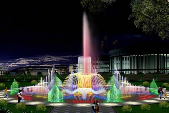 音乐喷泉 音乐喷泉、彩色喷泉、