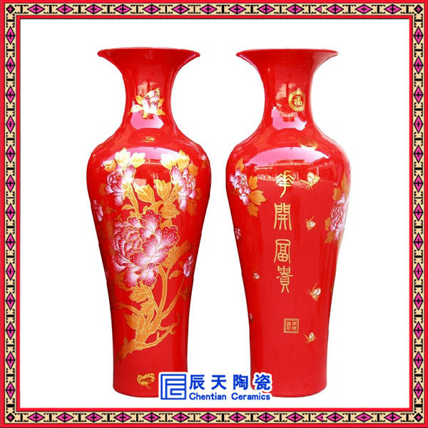 青花花瓶定做 陶瓷装饰赏瓶批发
