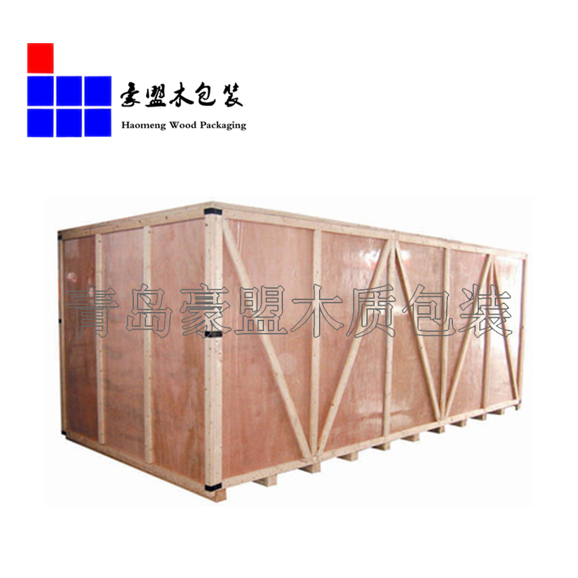 青岛木箱厂家定做各种型号尺寸胶合板托盘包装箱