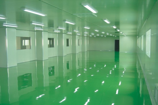 环氧树脂防静电自流平地板漆、净化装修、环氧树脂地坪净化装修、广州净化装修厂家