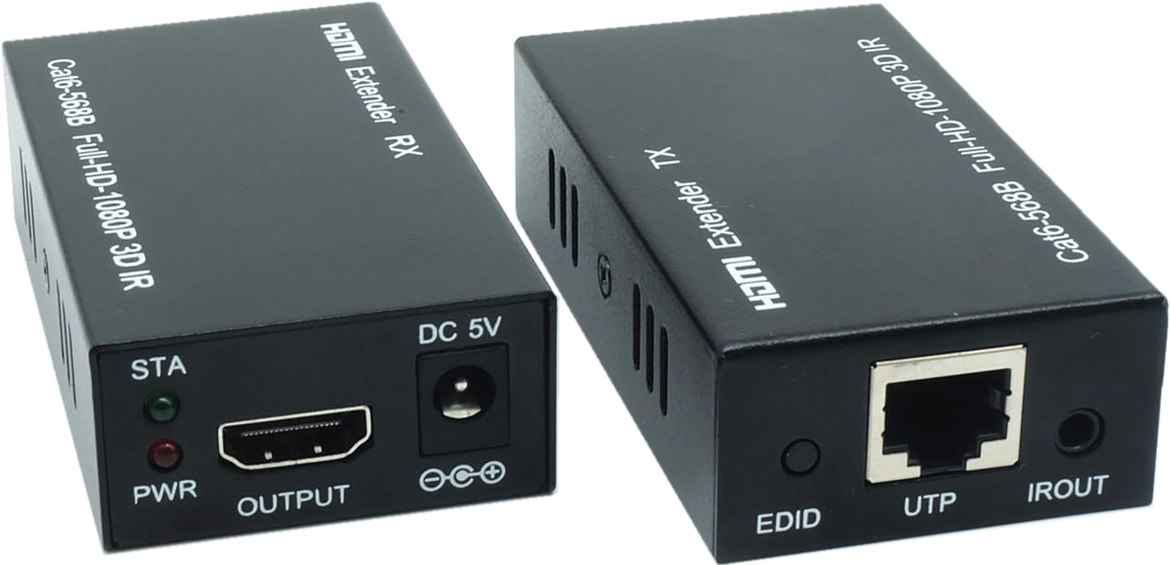 供应品为HDMI单网线延长器60米，1080P无损视频无失真双绞线传输器