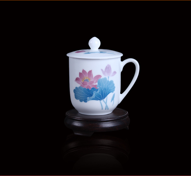 醴陵釉下五彩茶杯 手绘陶瓷杯子