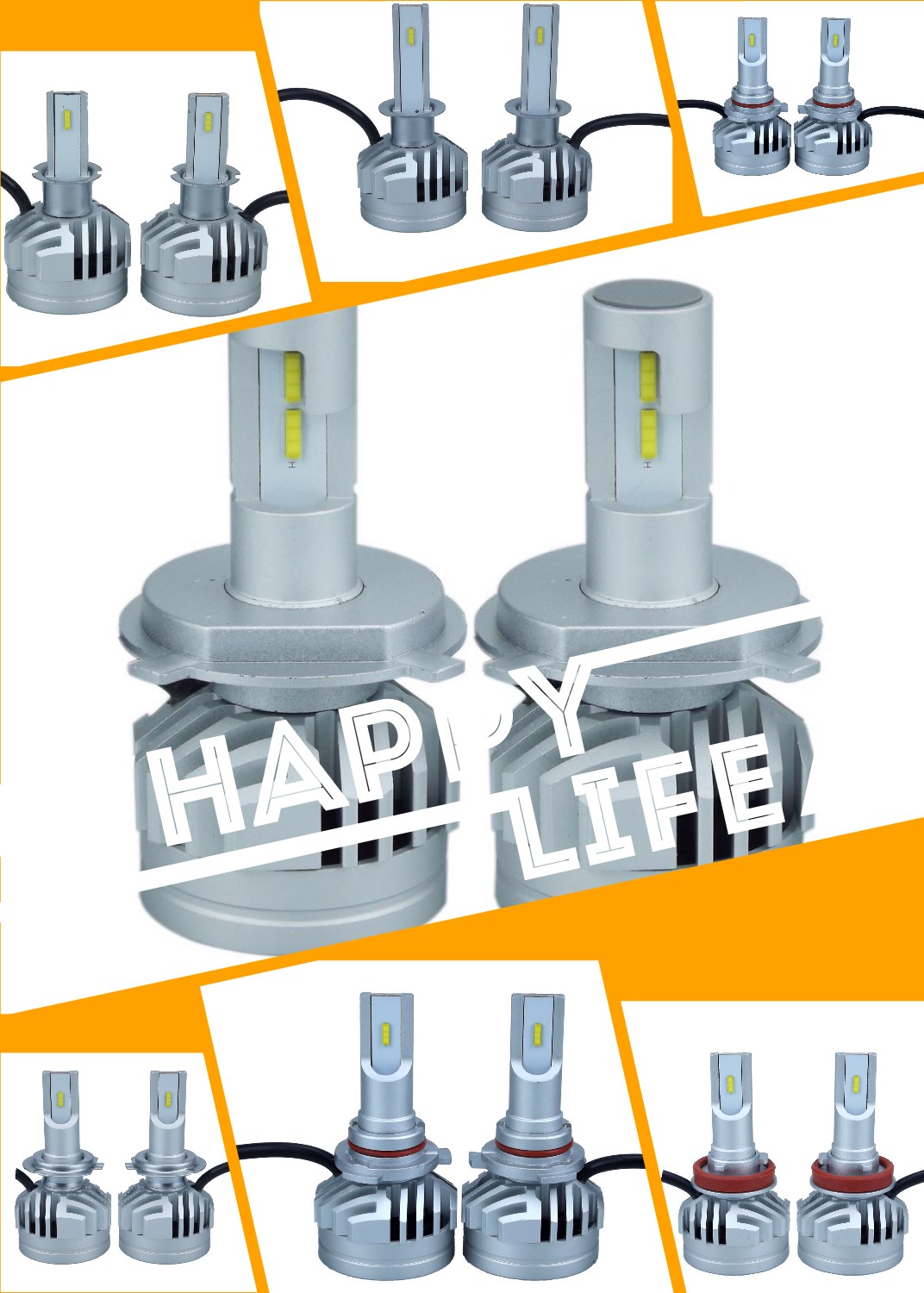 LED汽车大灯H4系列厂家直供，价格低，质保一年 LED汽车大灯厂家直销H4系列图片