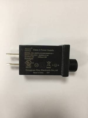 供应UL美规12V500mA激光灯IP44防水电源