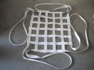 白色起重吊网扁平吊网丙纶吊装