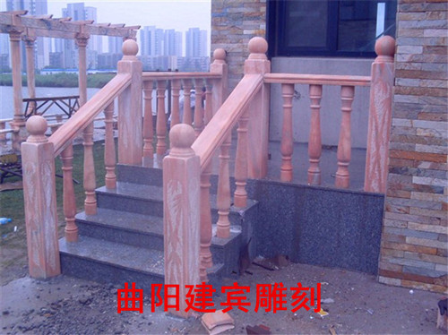 石雕阳台柱石栏杆,汉白玉石栏杆,石雕阳台柱