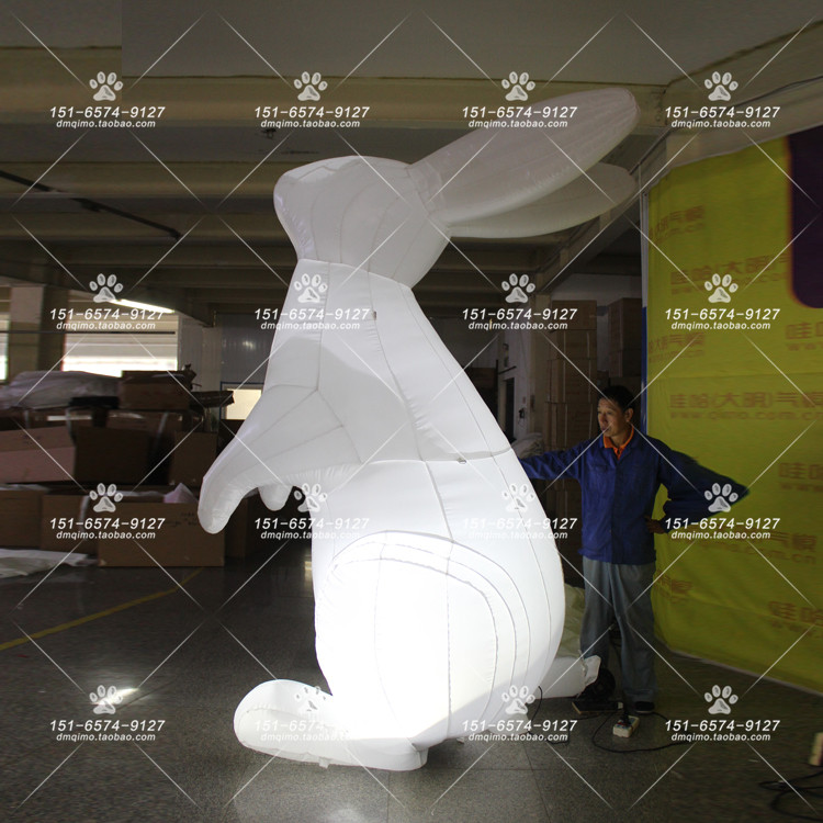 充气兔子气模户外大型造势兔子充气模型 卡通气模