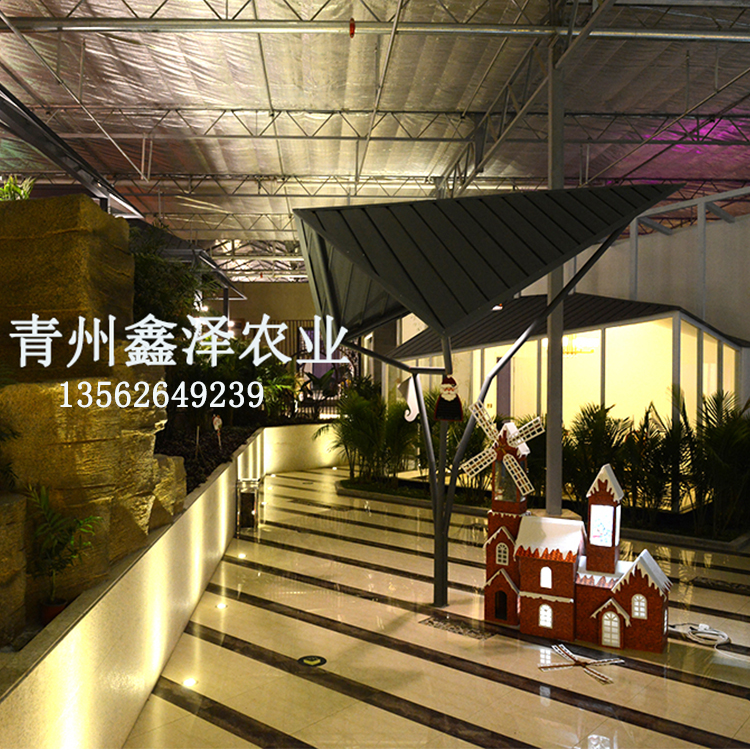 潍坊市生态餐厅厂家生态餐厅 连栋生态餐厅蔬菜温室大棚 玻璃生态餐厅温室出厂价格直销