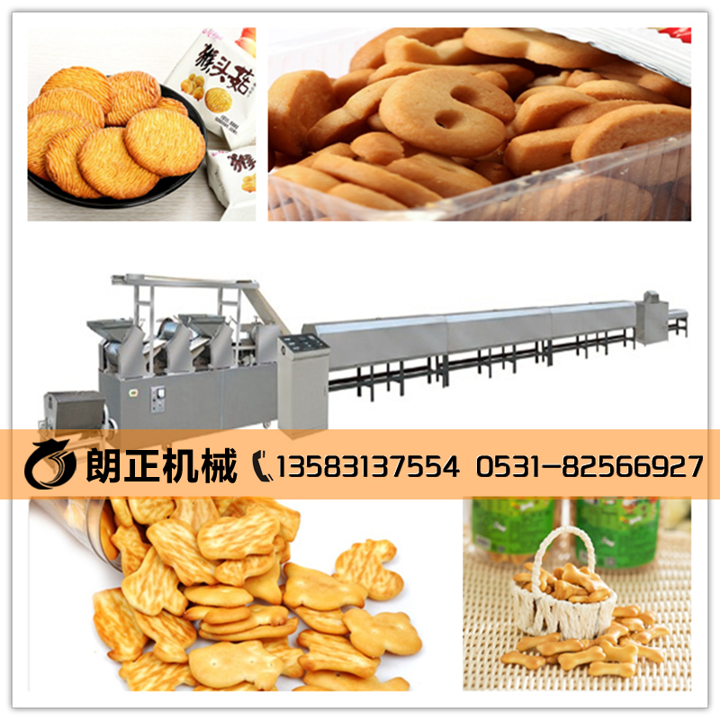 济南市饼干机厂家供应大中小型饼干设备 饼干机 多功能饼干生产线 隧道式烤饼干设备