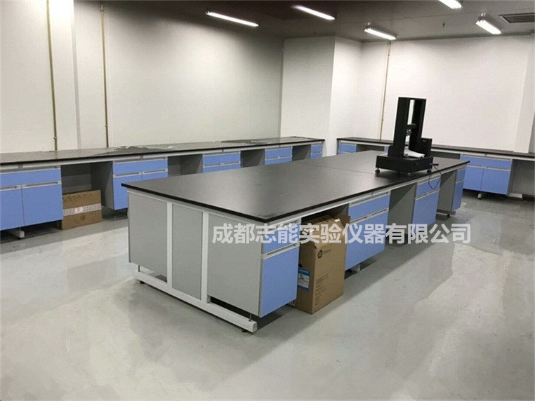 钢木结构中央实验台 四川成都实验中央台 化验室操作台工作台 可定做图片