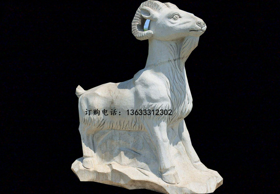 河北省厂家供应石雕羊雕塑动物雕塑批发