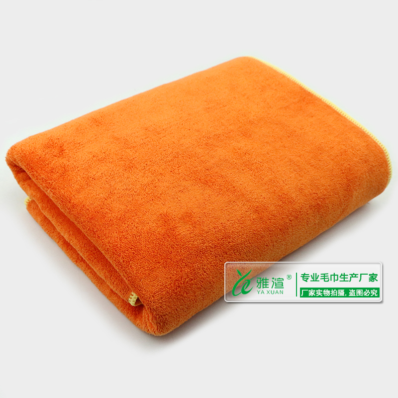 广州市超细纤维浴巾厂家超细纤维浴巾60*160 磨毛吸水400g加厚 厂家定做外贸毛巾浴巾