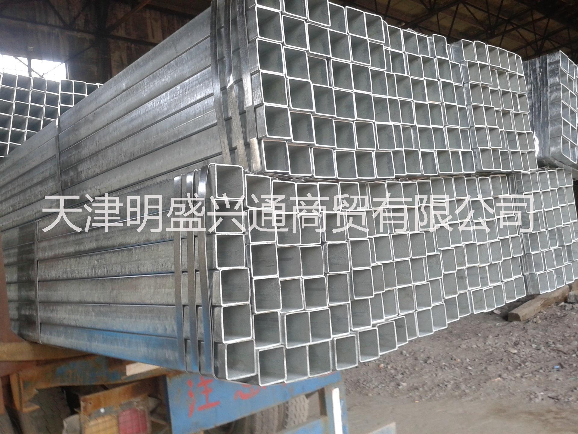 天津Q235B方矩管  镀锌方矩管 各大钢厂或特殊规格图片