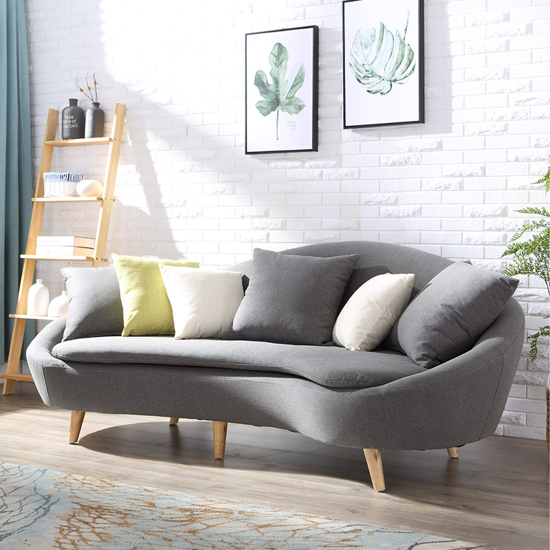 沙发现代简约韩式个性沙发创意组合沙发现代简约韩式个性沙发创意组合异形时尚灰色沙发北欧风