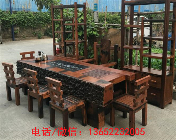 中山市老船木龙骨茶台茶桌椅子厂家