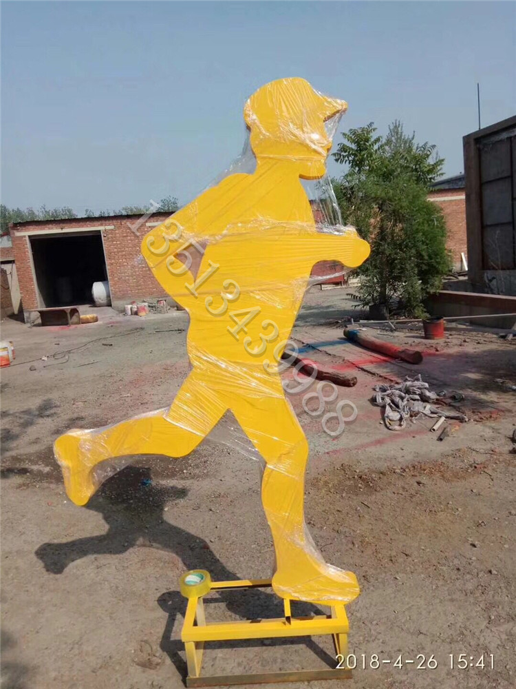学校不锈钢体育人物雕塑铁艺厂家批发