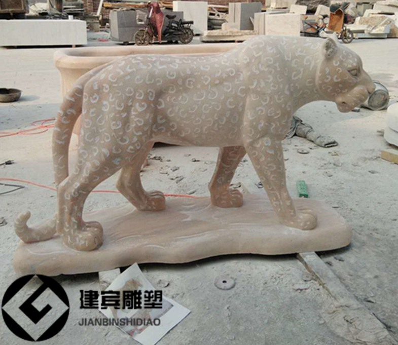 河北大理石豹子石雕 豹雕塑直销厂家