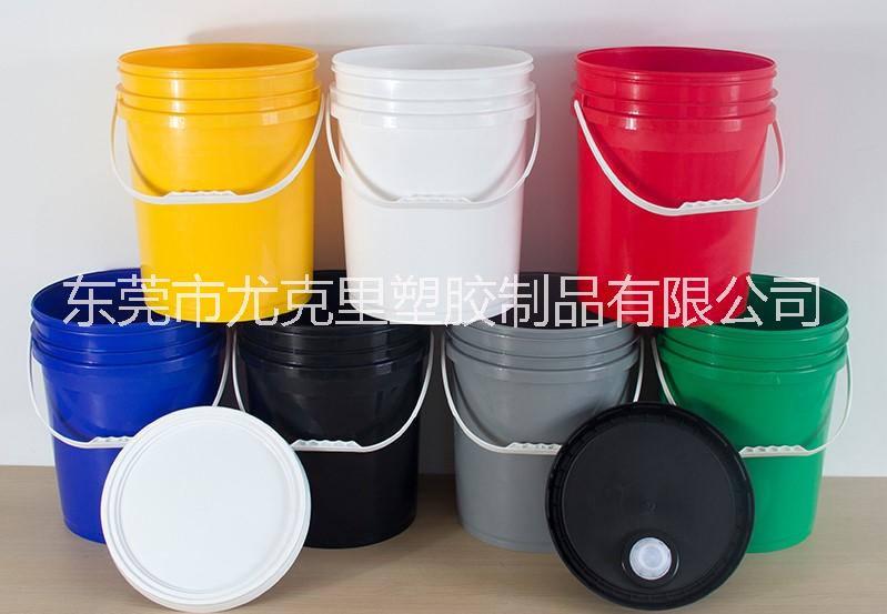 东莞20L塑胶桶 新料20升公斤塑料桶涂料桶20kg广口桶图片