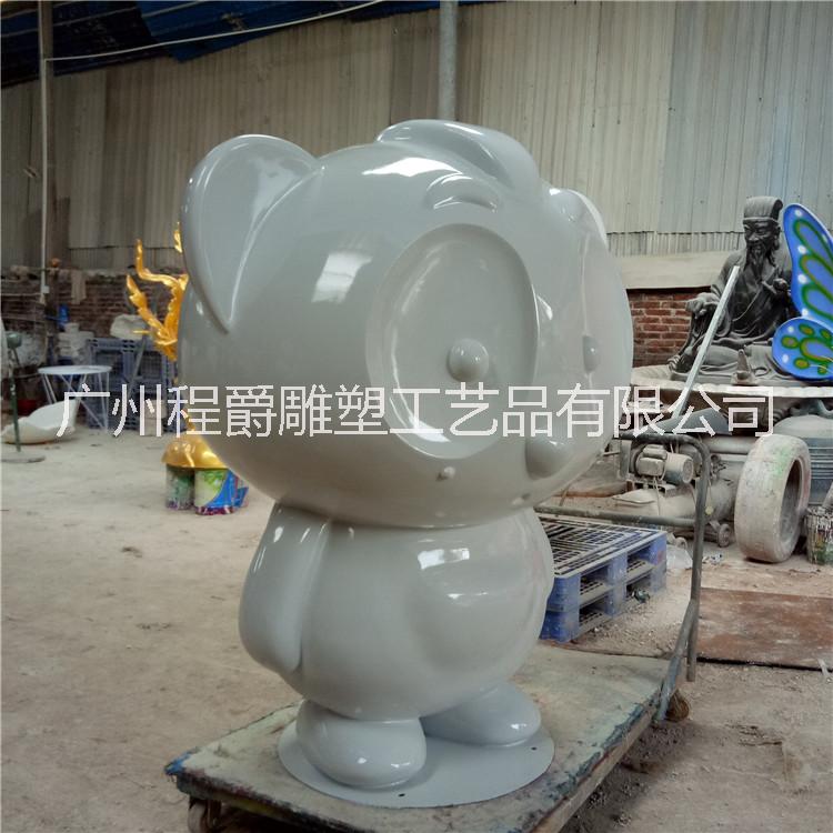 直批玻璃钢熊猫椅子厂 新款玻璃钢熊猫公仔 卡通熊猫定制图片