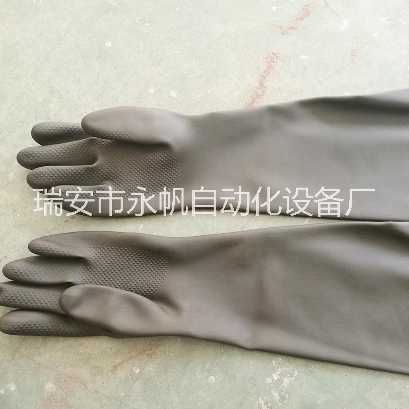 耐酸碱橡胶喷砂手套 手动喷砂乳胶工业手套 工矿农林渔业防护手套图片