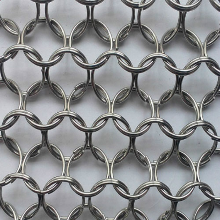 金属圆环装饰网 金属环网 金属帘子网图片