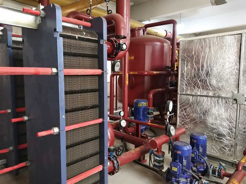 成批生产 德州换热机组制造厂家 水源热泵机组换热机图片