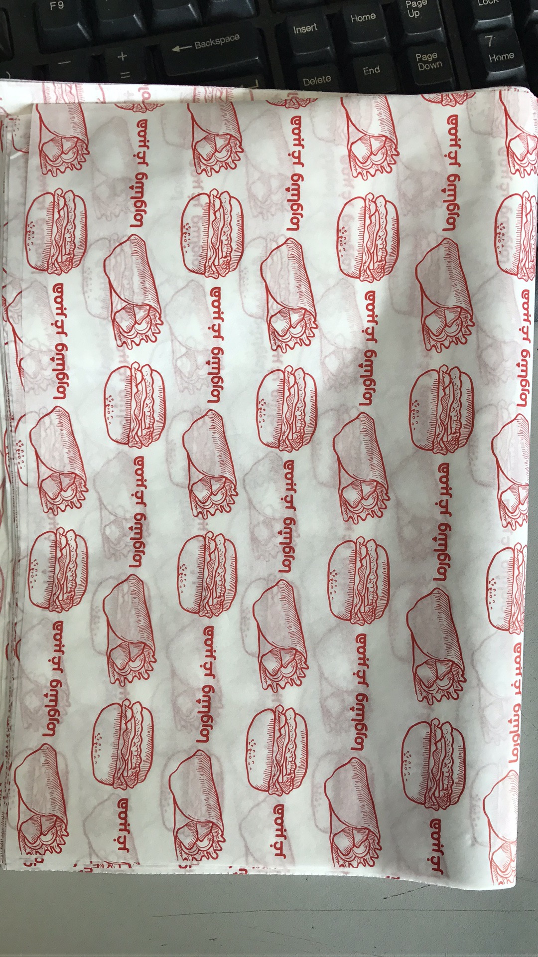 汉堡包淋膜纸 食品包装淋膜工厂直图片