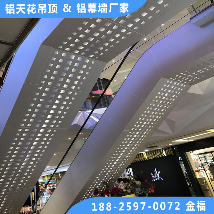 定制商场包柱弧形铝单板 电梯包柱铝单板图片