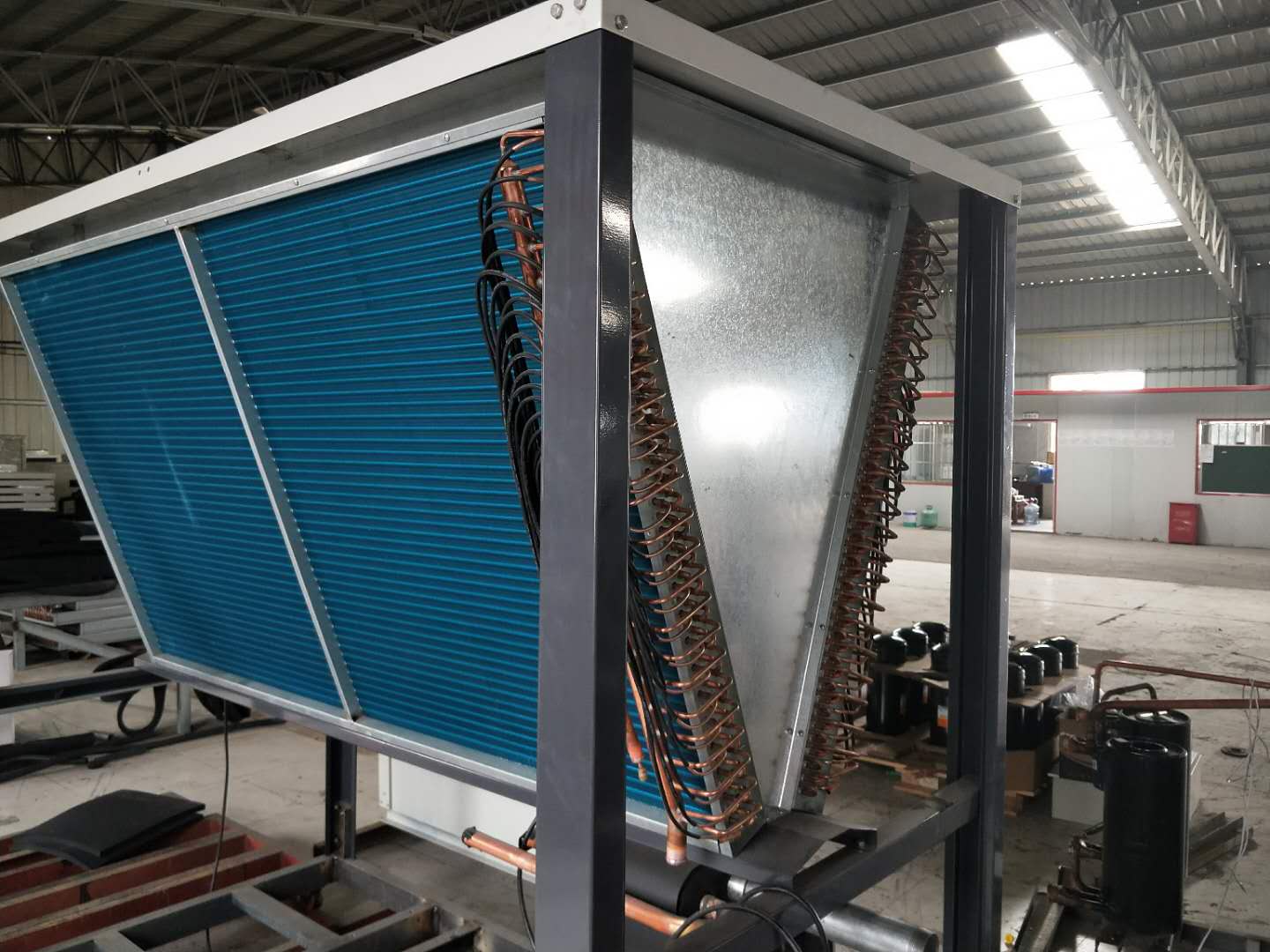 专业生产翅片换热器  山东表冷器生产厂家  专业生产空调蒸发器图片