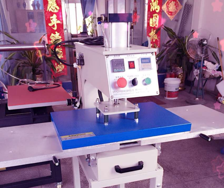 东莞厂家烫画机，气动双工位烫画机（经久耐用，10年品牌）
