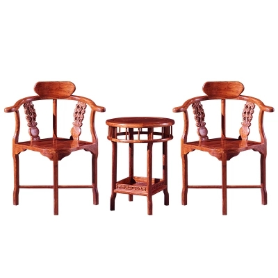缅甸花梨圈椅红木家具缅甸花梨圈椅三件套中式单人缅花太师椅南官帽椅皇宫椅