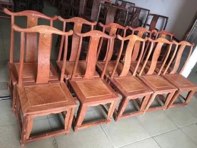 越南红木家具花梨木半成品 老挝花梨皇宫椅 小官帽椅背靠椅 舒适