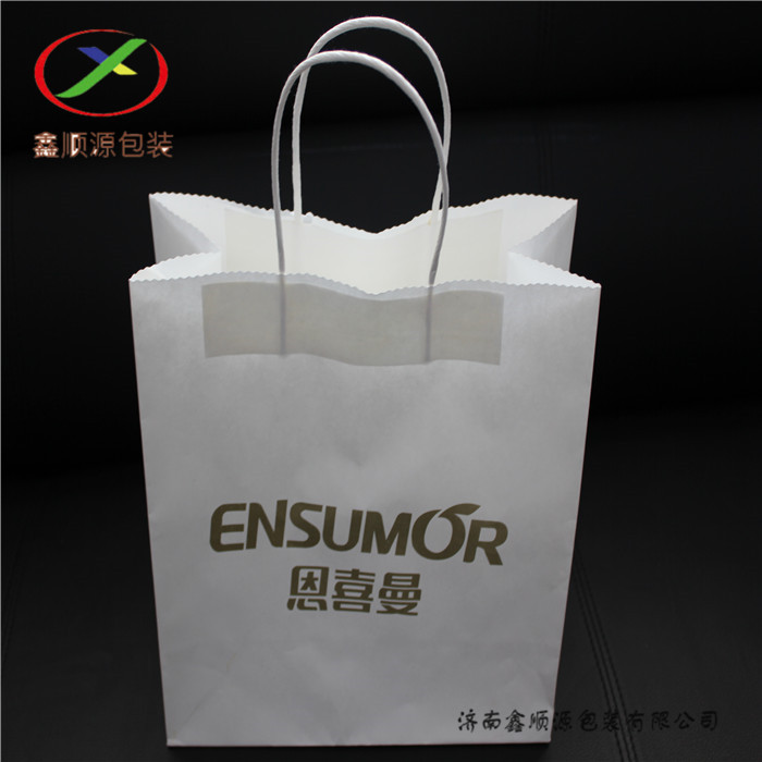 济南市烟台牛皮纸手提袋服装袋纸袋定做厂家