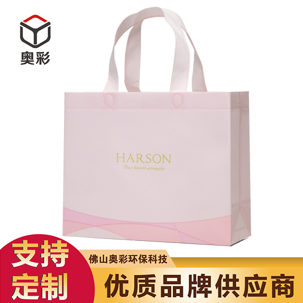 厂家直销奥彩覆膜环保袋定做logo哈森女装手提袋购物无纺布袋