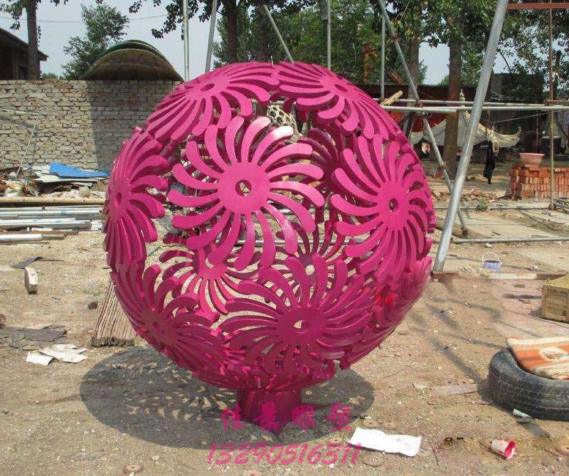 不锈钢景观球雕塑