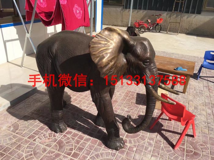 太原市招财大象铜雕塑 企业铜雕塑厂家