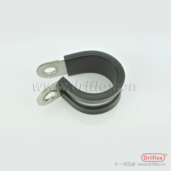 R型管夹 抱箍，不锈钢主材质，表面带胶，结实耐用，厂家生产直销 管夹抱箍